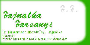 hajnalka harsanyi business card